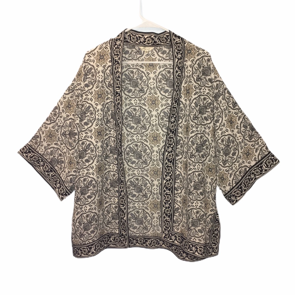 Max Studio Boho Aztec Print Kimono Small
